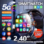 PTA approved Amoled Edge Display  Ultra Sim  M99 4G  LTE Android 10.0 Smartwatch 2.4inch Large Amoled Screen Game Smart Watch 2100Mah Battery For Men Women Adult Student