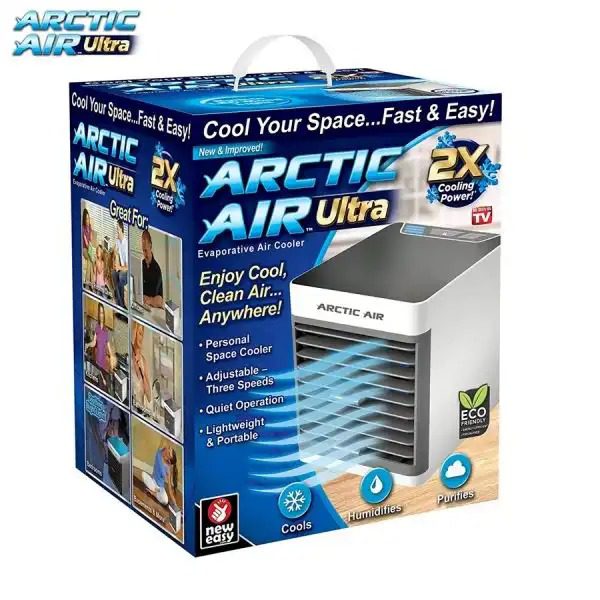 Arctic Air Ultra Evaporative Air Cooler By Ontel Portable 3 Speed Hydro Chill Technology With Cable