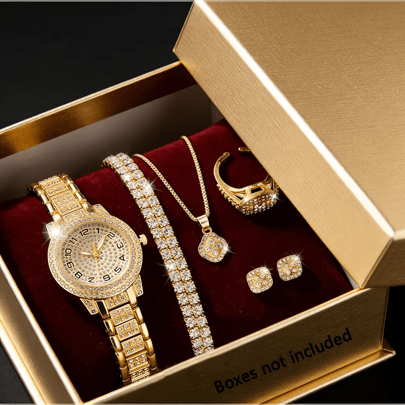 Women  Watch Fashion Ladies Wristwatch  Bracelet Watches Set