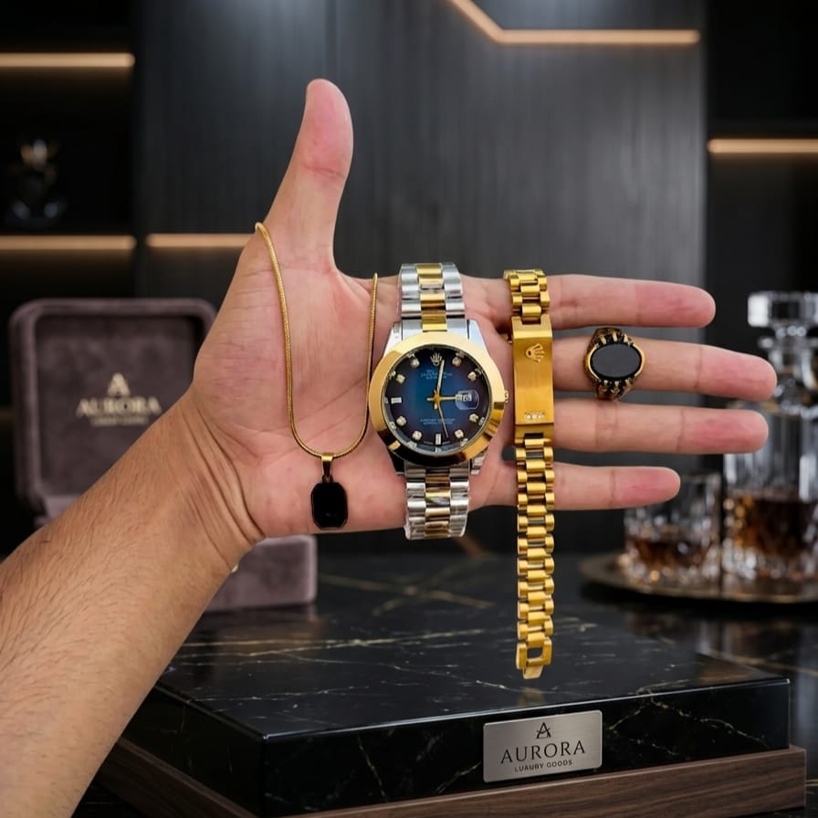 Rolle Deal Dark Blue Golden Colour